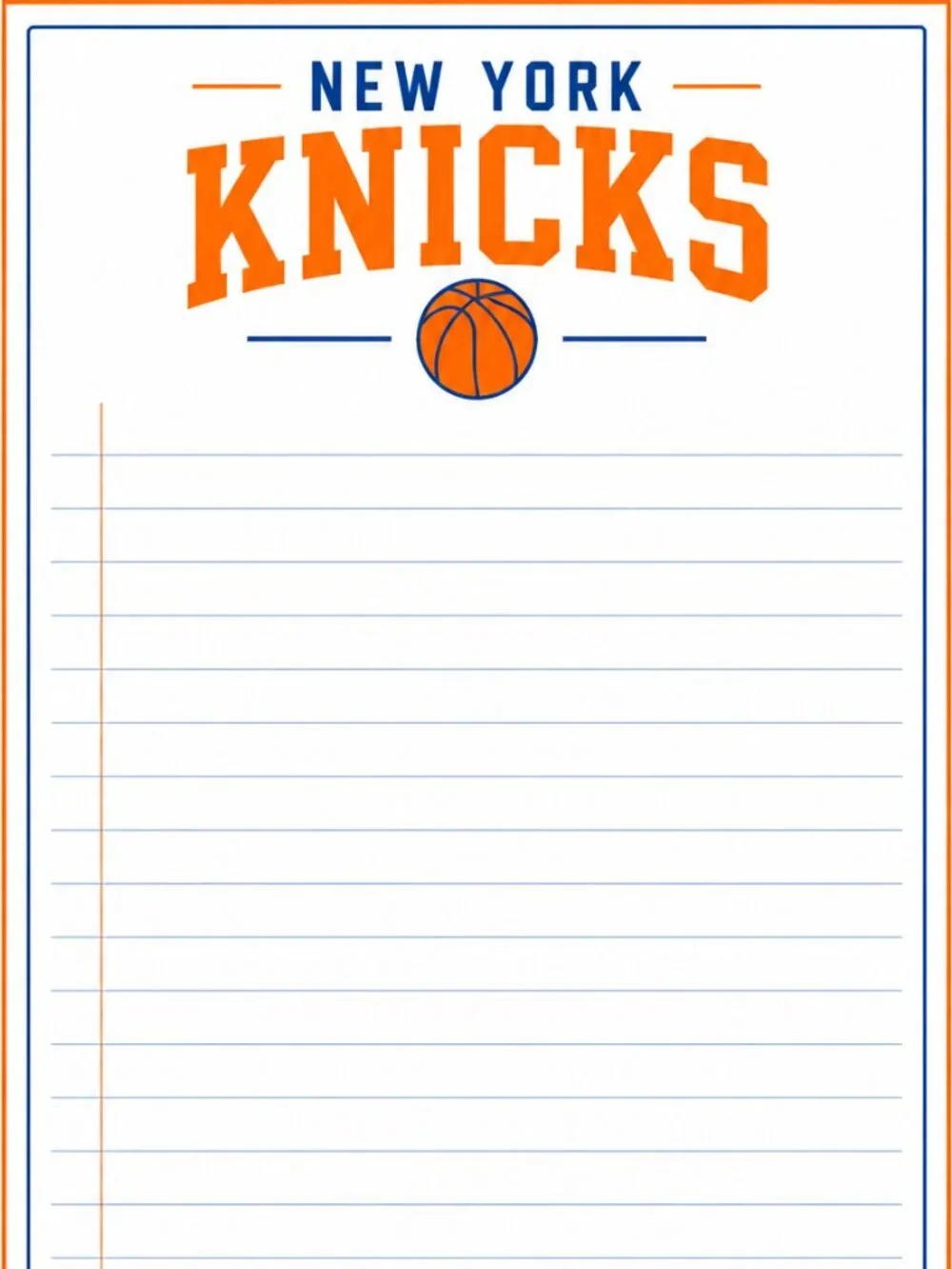 New York Knicks Planner & Notepad Bundle ....Limited Time Only